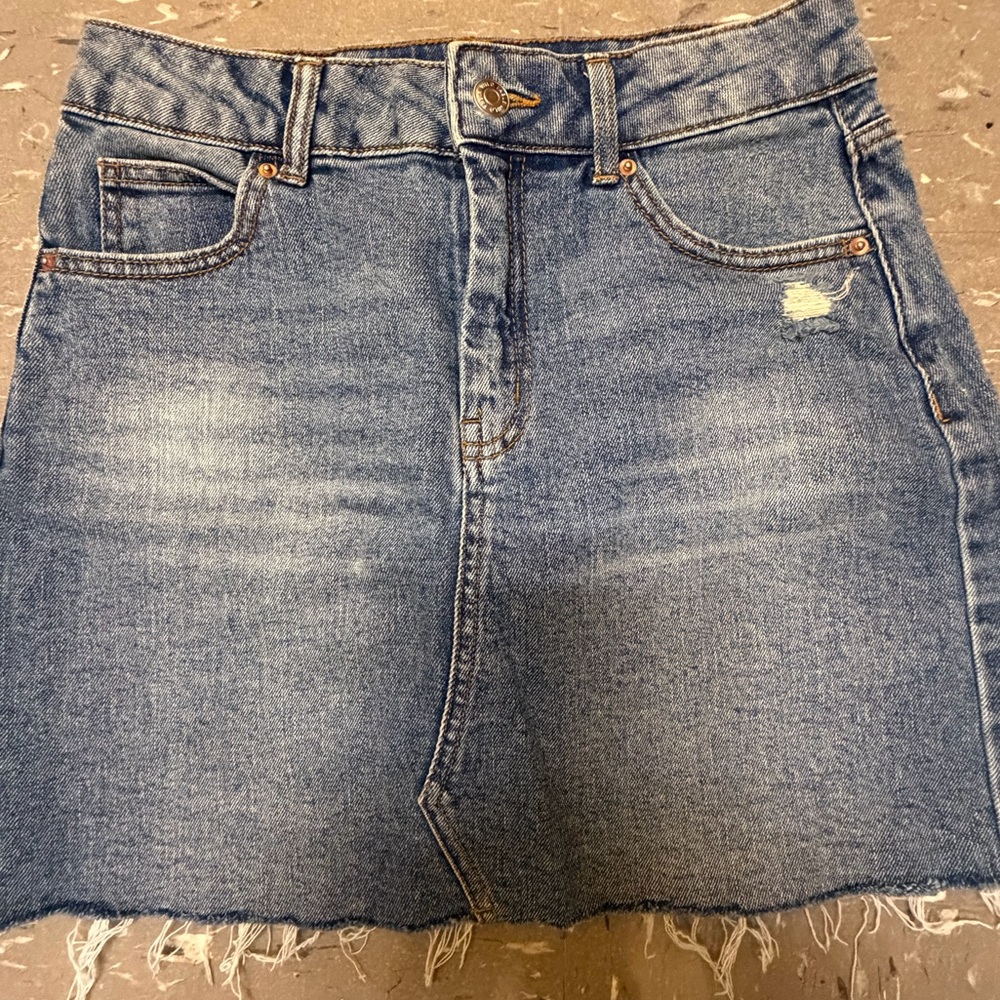 Wild Fable Denim Blue Mini Skirt